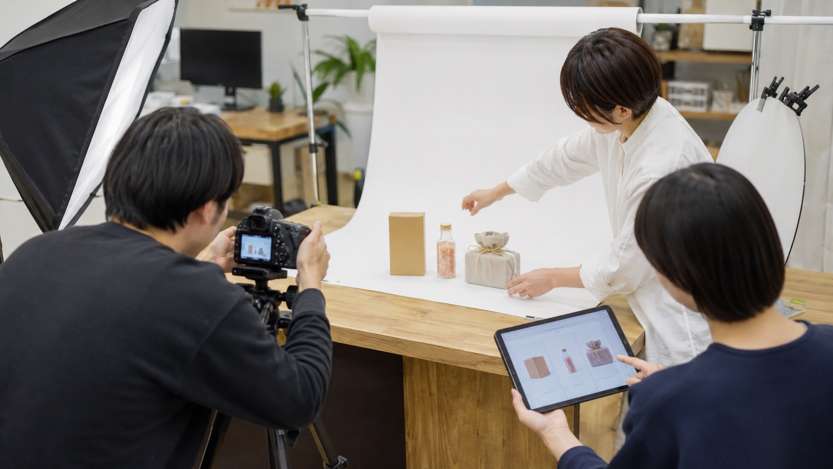 写真：商品撮影のライティングセット