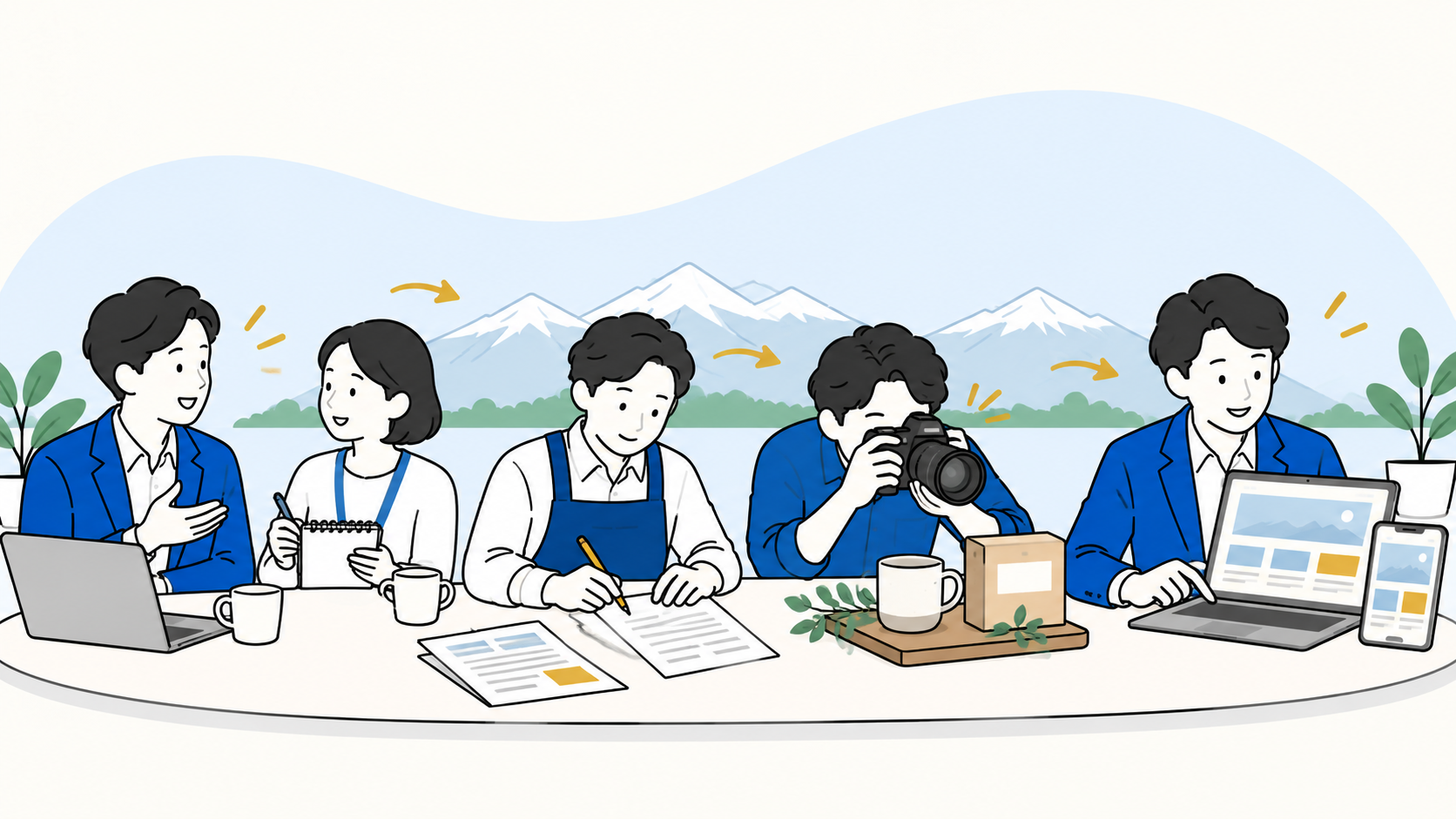 ヒアリングから原稿作成・撮影・公開までの制作フロー